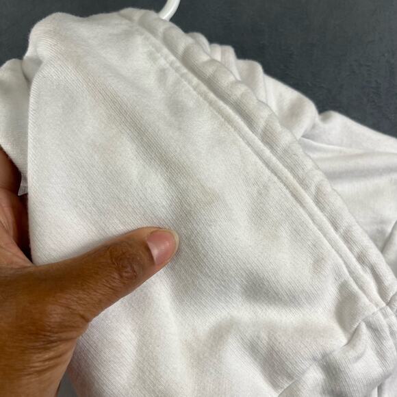 Dickies Raw Hem Crop Top Hoodie Sweatshirt Center Logo Skater Y2K Women's Medium - Picture 9 of 12